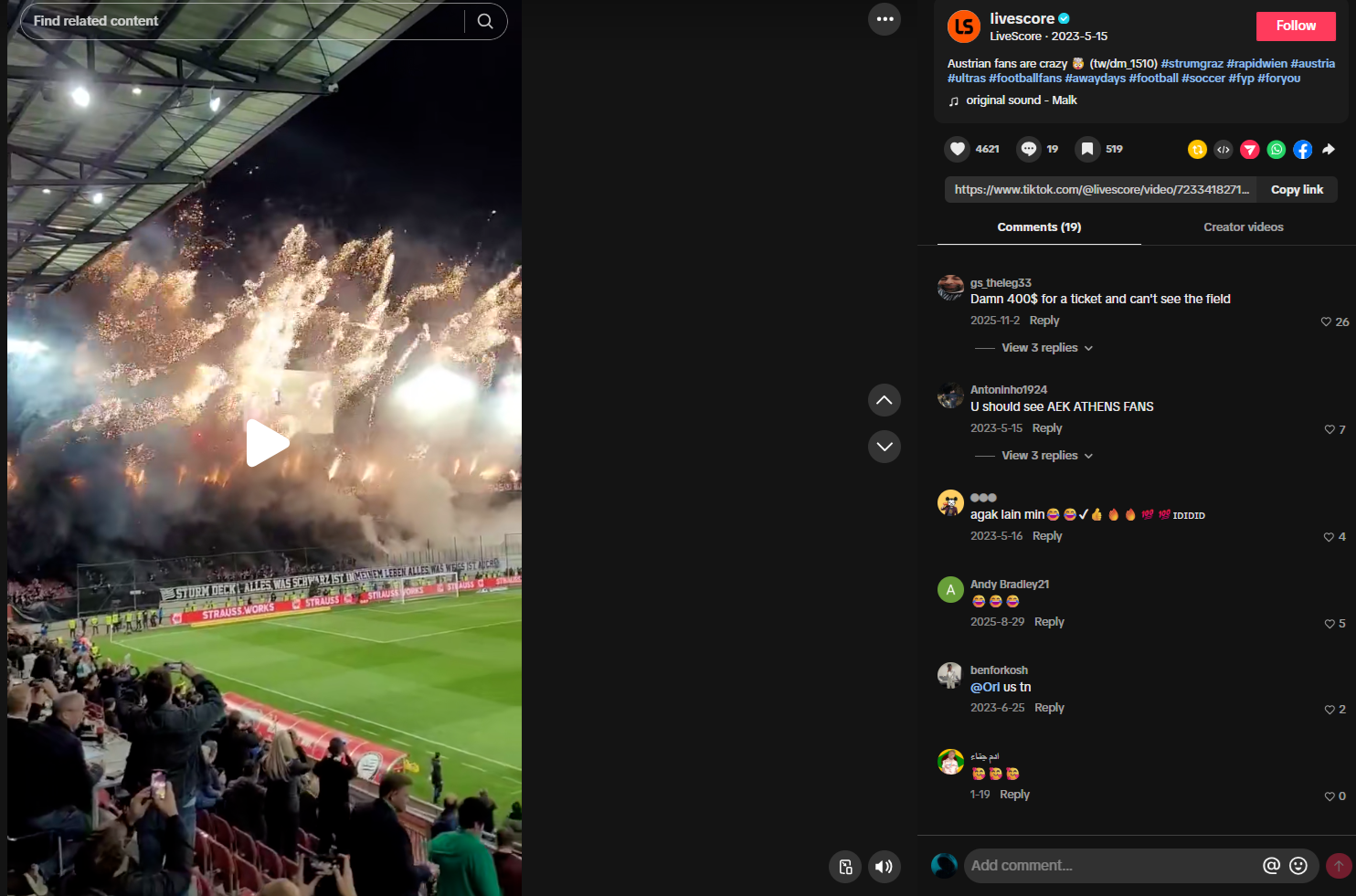 The original TikTok video